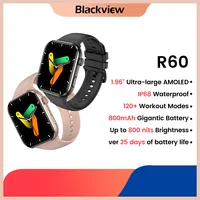 Blackview Smartwatch R60 Watch 1.96'' AMOLED Display 800mAh Bluetooth Phone Calls Health and Fitness Tracking 1
