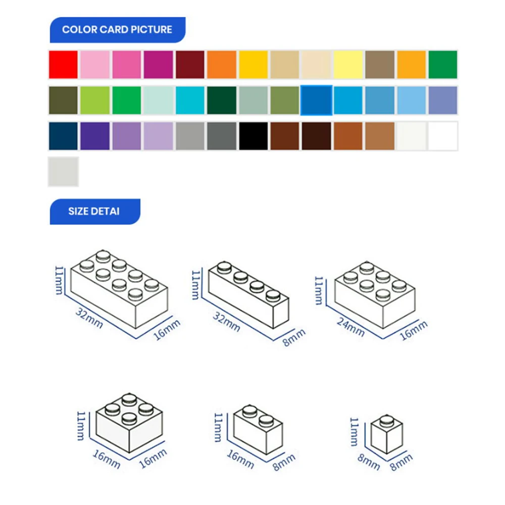 Gobricks 10pcs/lot DIY Blocks Building Bricks 1X6 Educational Assemblage Construction Toys for Children Compatible With 3009