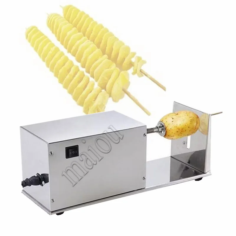 

Tornado Potato Cutter Machine Electric Spiral Cutting Machine Chips Machine Chopper Potato Chip String Rotate Potato Chips Tower