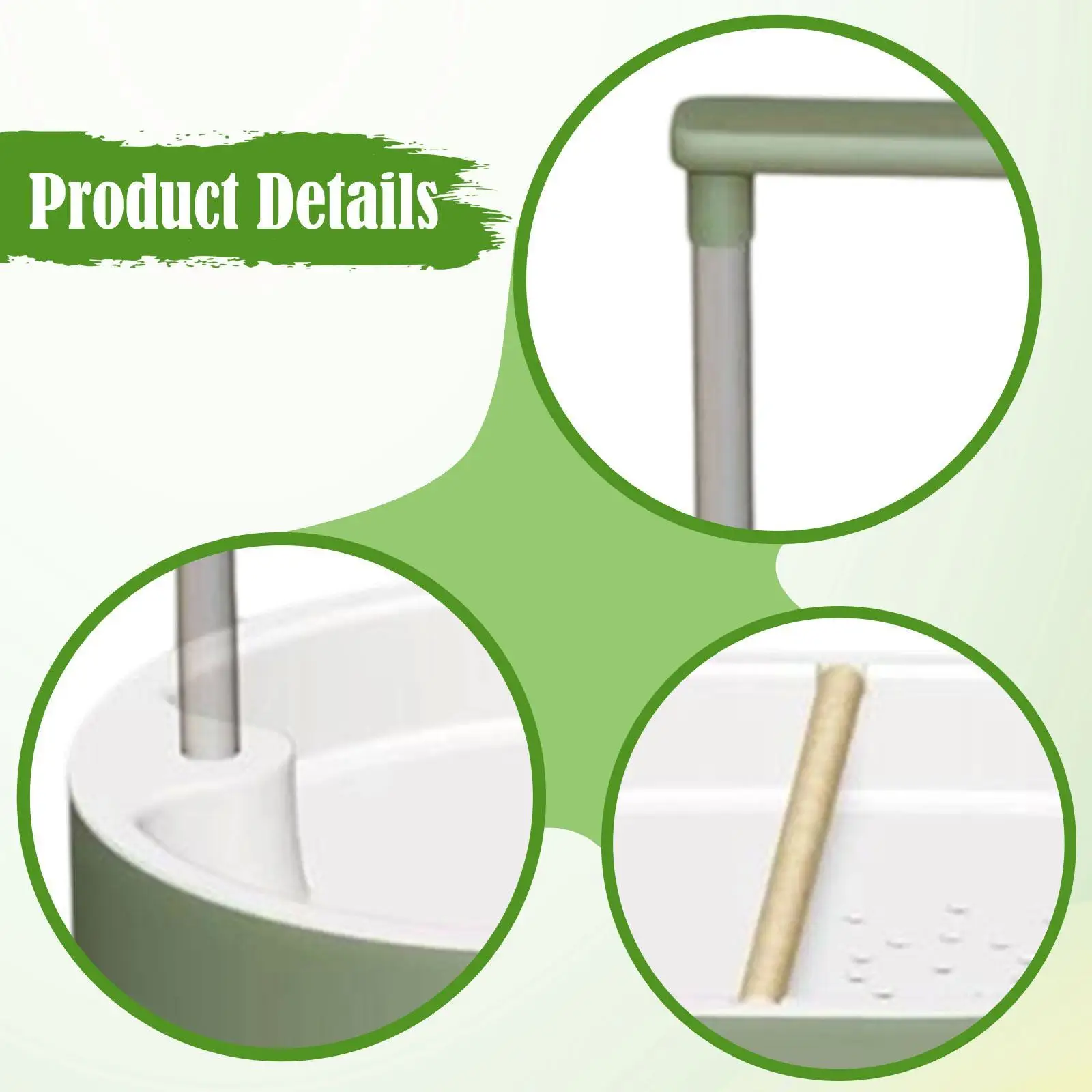 Automatic Bird Bathtub Versatile Indoor Cage Accessories Budgie Bathing Easy Setup Parrot Bath Shower with Parrot Perch Bath Tub