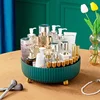 360Degree Rotating Storage Box Kitchen Special Sauce Vinegar Seasoning Storage Cosmetic Organization Snacks Fruit Storages Trays 2