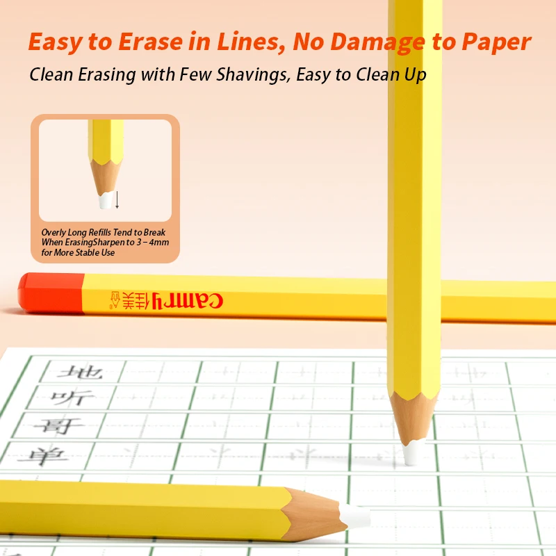 Artistic Pencil Shaped Eraser - Precision Correction Tool for Drawing, Writing, and Creative Gifts