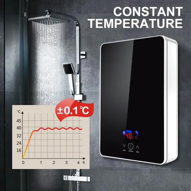 Instant Electric Water Heater Household Fast Heating Intelligent Frequency Conversion Constant Temperature Heater 4