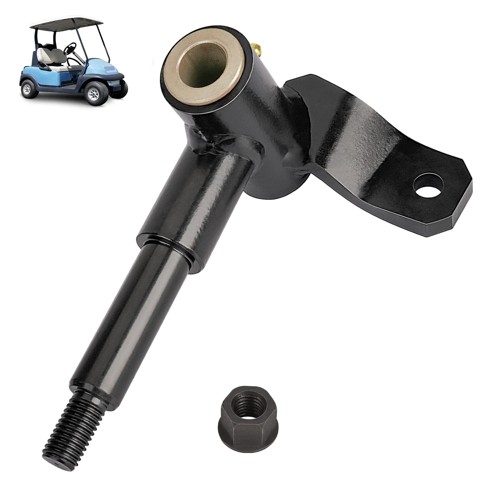 Driver Side Spindle Assembly with Nut for Club Car Precedent