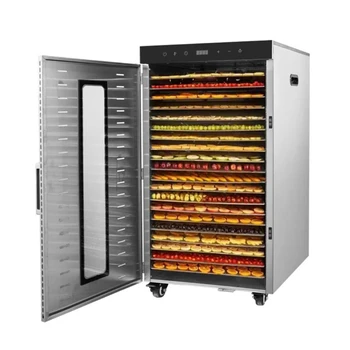 2000W Commercial Food Dehydrator 20 Trays Stainless Steel Jerky Maker 110V 220V Meat Fruit Dryer Machine 30-90℃ Pet Treat 1