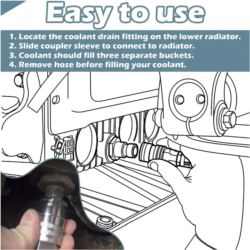 thumbnail interactive-video image 1 of 9996049 Radiator Coolant Drain Hose For Volvo D11 D13 D16 For Mack 1 of 1