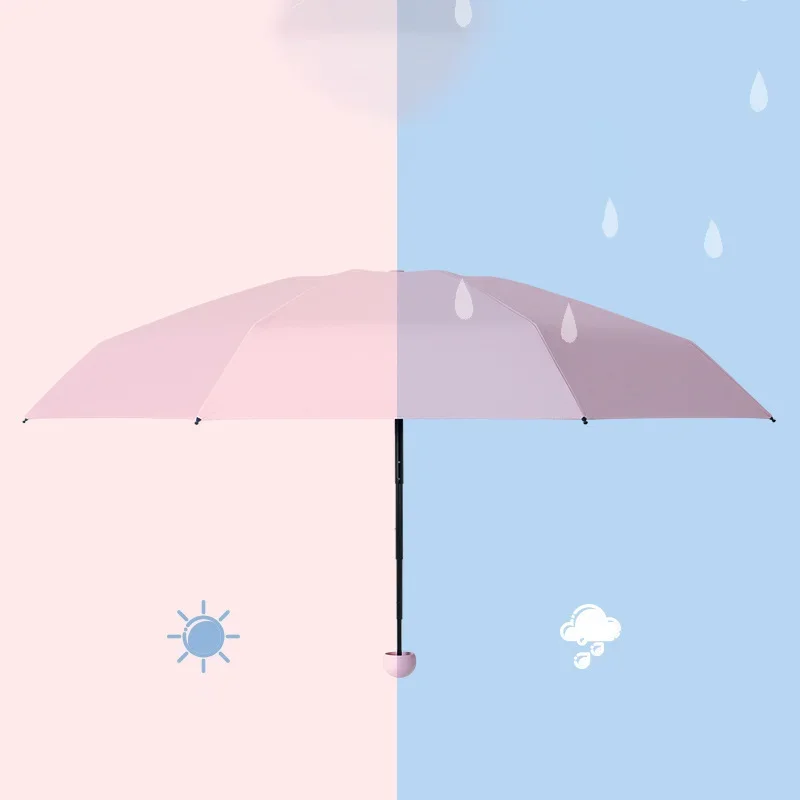 Paradise Ultralight And Compact Portable Capsule Umbrella UV Protection Umbrella Mini Five-fold