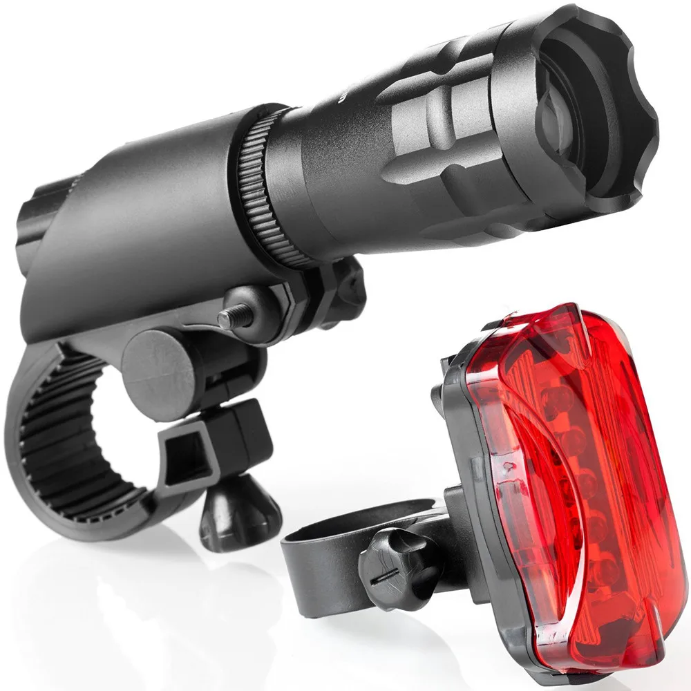 

Front Light For Bicycle Led Bike Lights Front And Back Set Flashlight Super Powerful Headlight Taillight Cycling Head Rear Lamp