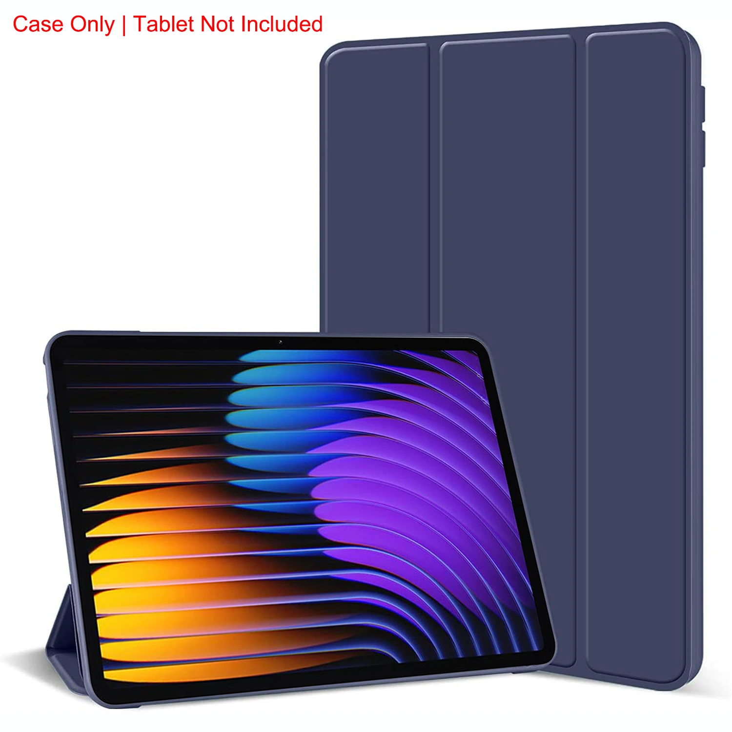 Premium Tri-fold Magnetic Stand PU Leather Protective Tablet Case with Auto Sleep/Wake Function