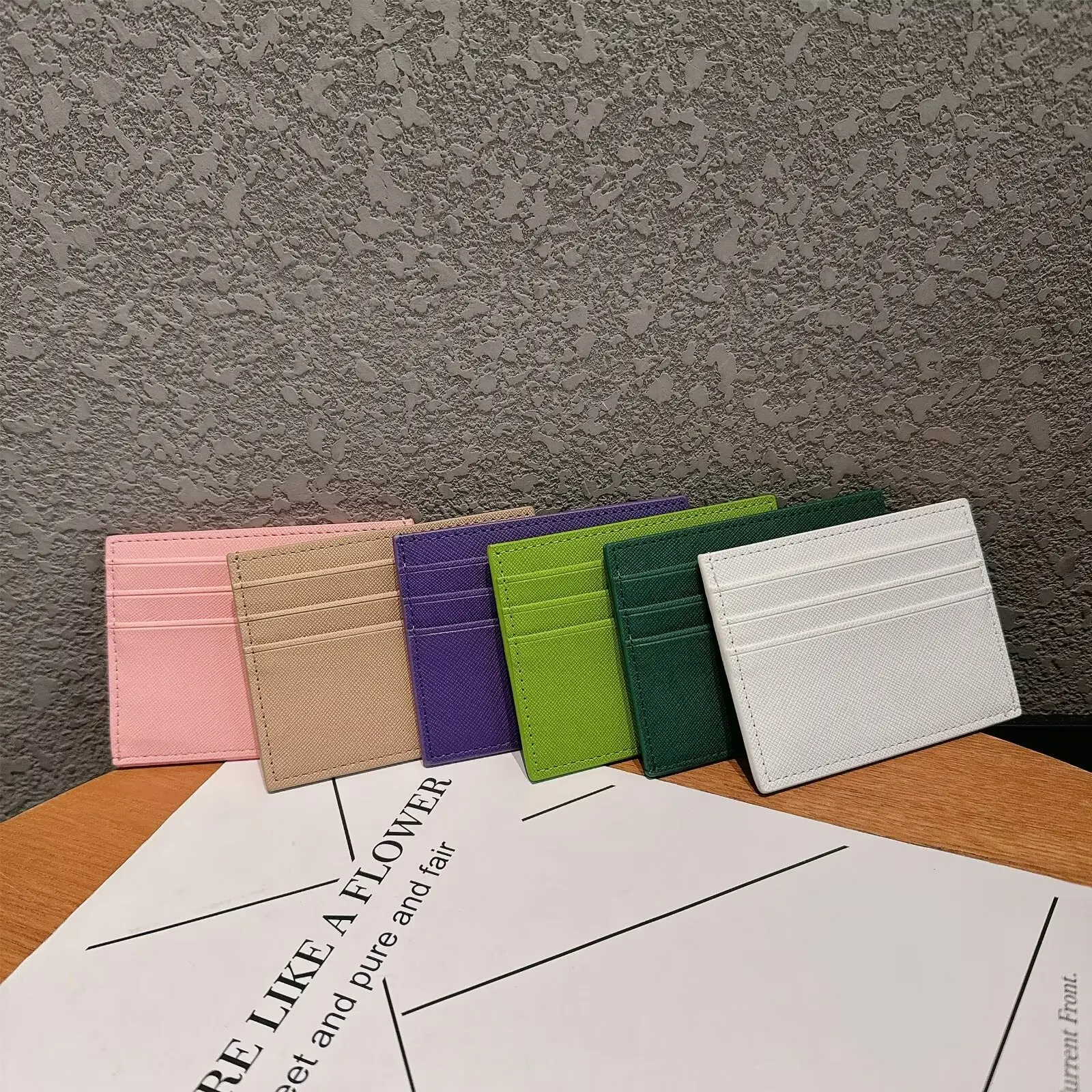 Luxury Pu Leather Men's Coin Money Cards Wallet Male Thin Mini ID Business Credit Card Holder Small Cardholder Purse for Women 6