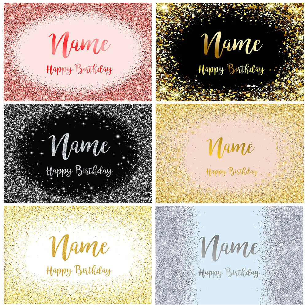 Photo Backdrop Birthday Banner Customize Photo Background Custom Name Photophone Backdrops Party Decor