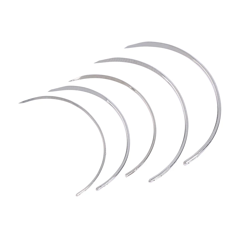 Surgical training kit suture practice kit 10Pcs/pack Durable Metal 6*24 7*25 8*24 10*28 Corner Medical Needle Suture Surgical Tool Double Eyelid Veterinary Equipment Tool