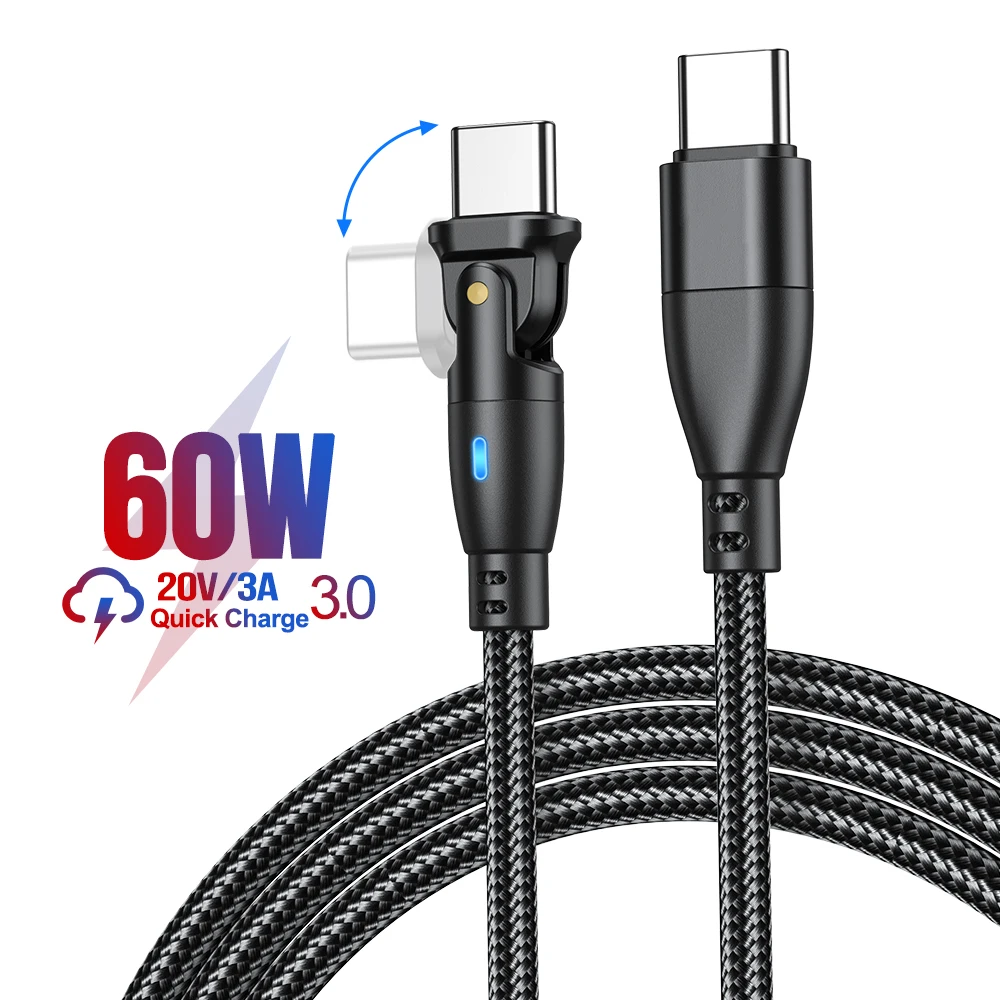Cavo Di Ricarica 4 In 1 100W, Intrecciato In Nylon 1.5m, Con USB-C, Lightning E USB-A, Per IPhone, Samsung, IPad, MacBook