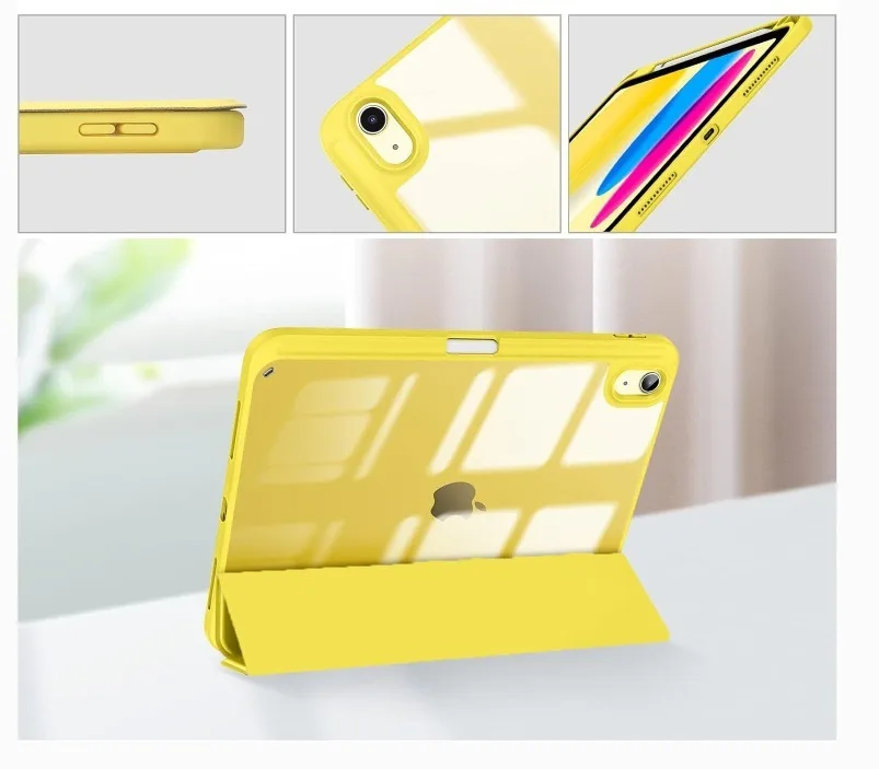 Magnetic Smart Cover with Pencil Holder & Auto Wake/Sleep