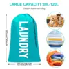 Clothes Storage Bag Oxford Cloth Laundry Bag Round Handle Dirty Laundry Storage Basket 5