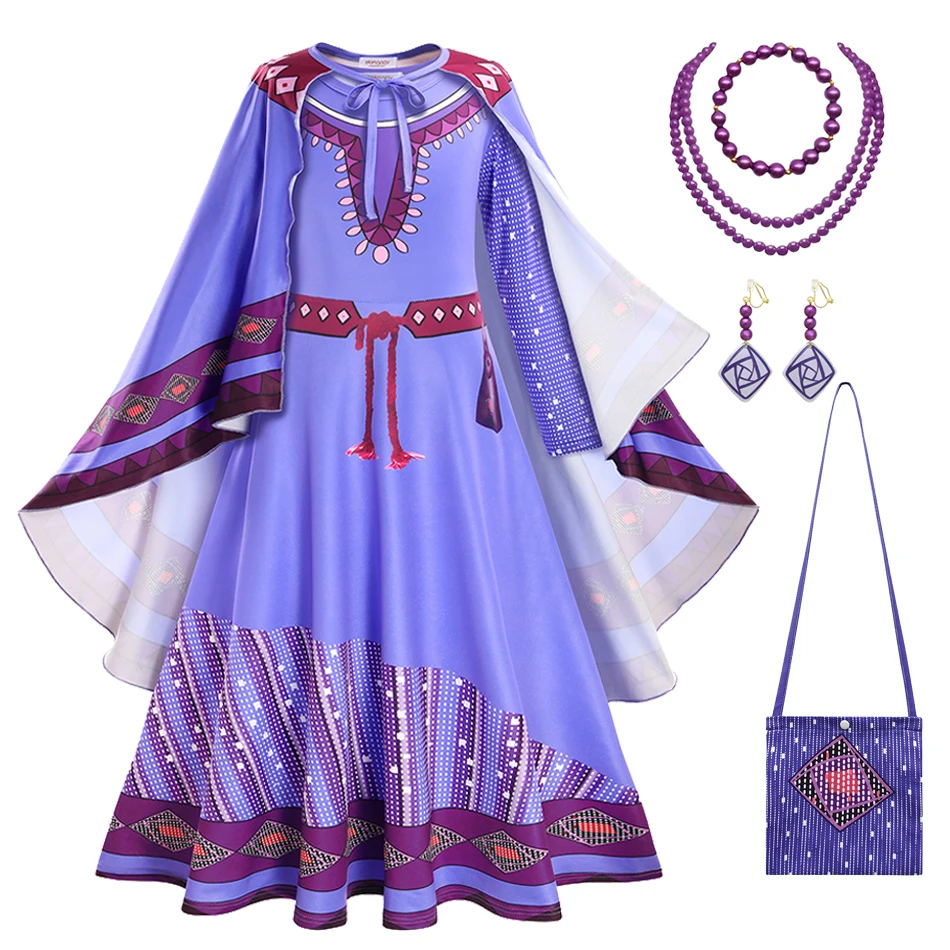 Ladhow Wish Asha Costume fille Asha robe, Déguisement Asha boucles