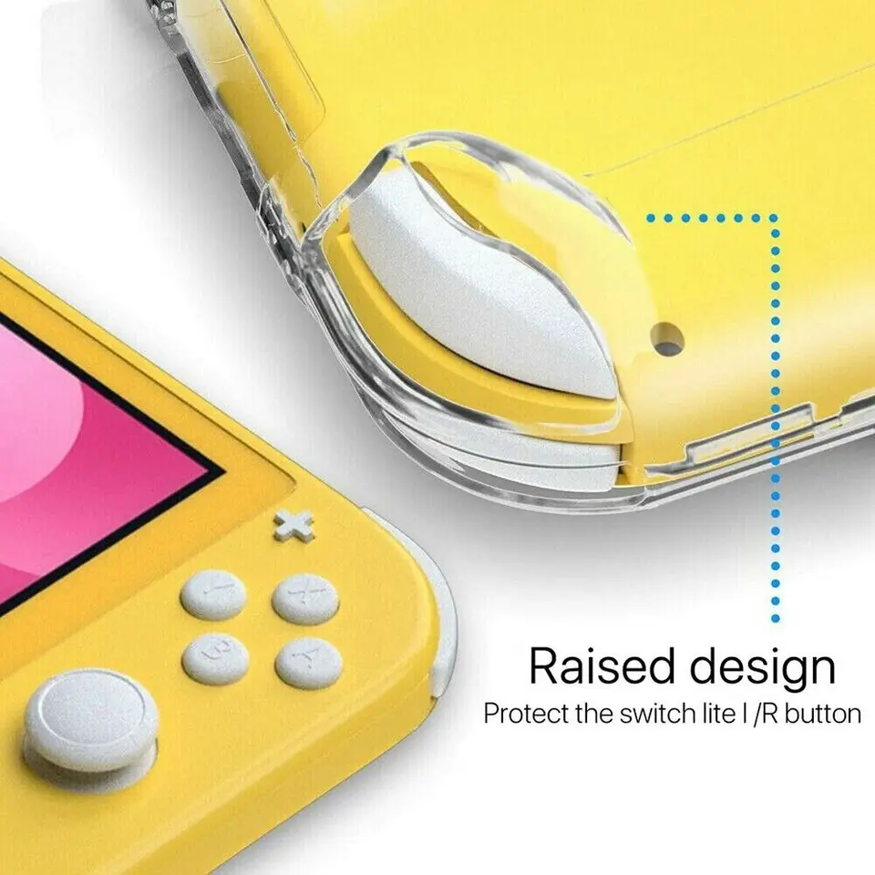 Nintendo Switch Lite 用透明クリア耐衝撃保護ハードケースカバー
