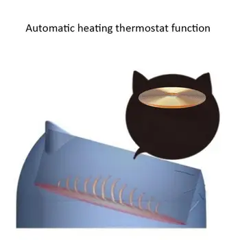 Heat Pet Bowl Food Winter Heated Feed Cage Bowl Constant Temperature Heating Thermostat Dog Basin Cat Electric Bowl 2