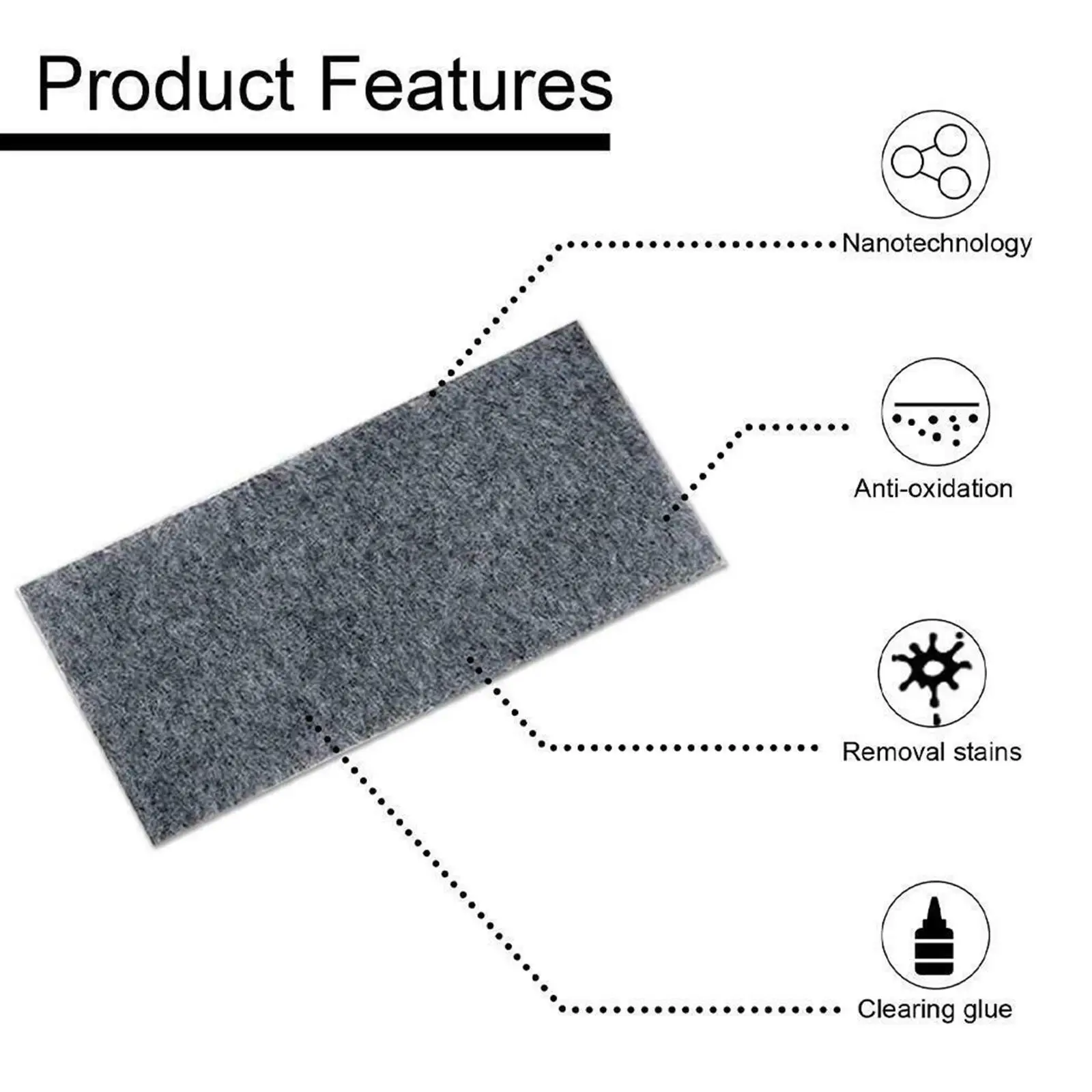 Nano Sparkle Anti-Scratch Cloth for Car Scratch Cloth Repair Paint Scratches Metal Polishing Cloth Scratch Removal Tools 1/5Pcs