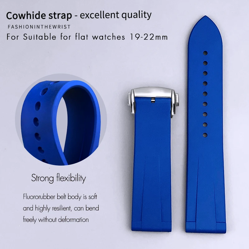 Wholesale Popular Rubber 23 mm Watch Wristband FS81244_K0020899 main image 1