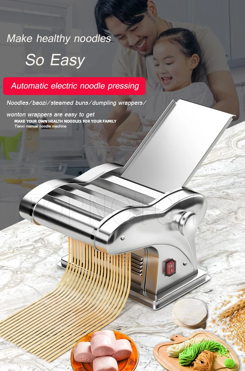 Description Picture 3 of item220V Commercial Kneading Machine Dough Sheeter Electric Pasta Maker Home Doughing Mixer Noodles Press Roller Dumpling Wrappers
