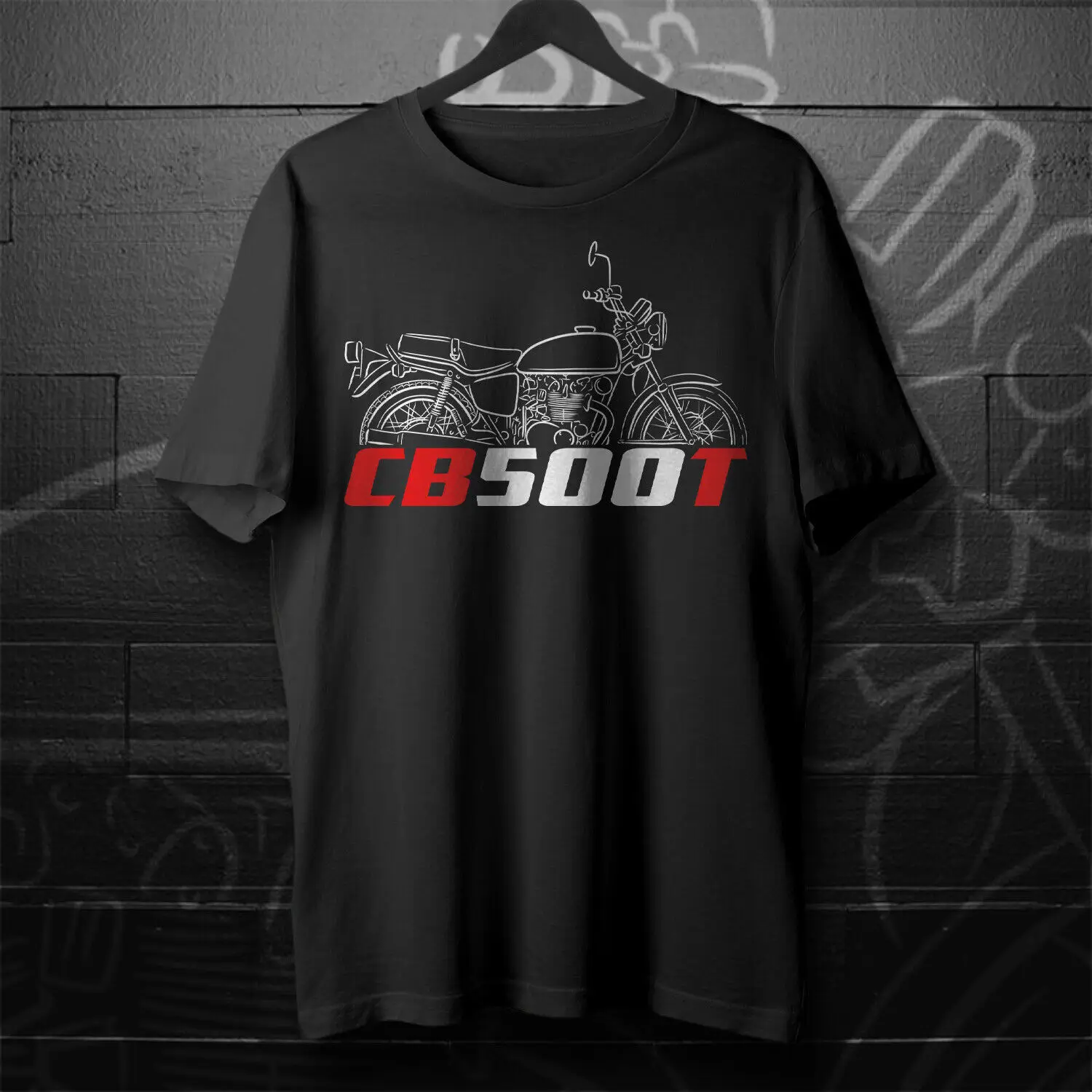 CB500 - 라이더용 오토바이 티셔츠 남성 및 여성 패션 캐주얼 고품질 라운드 넥 코튼 티셔츠
