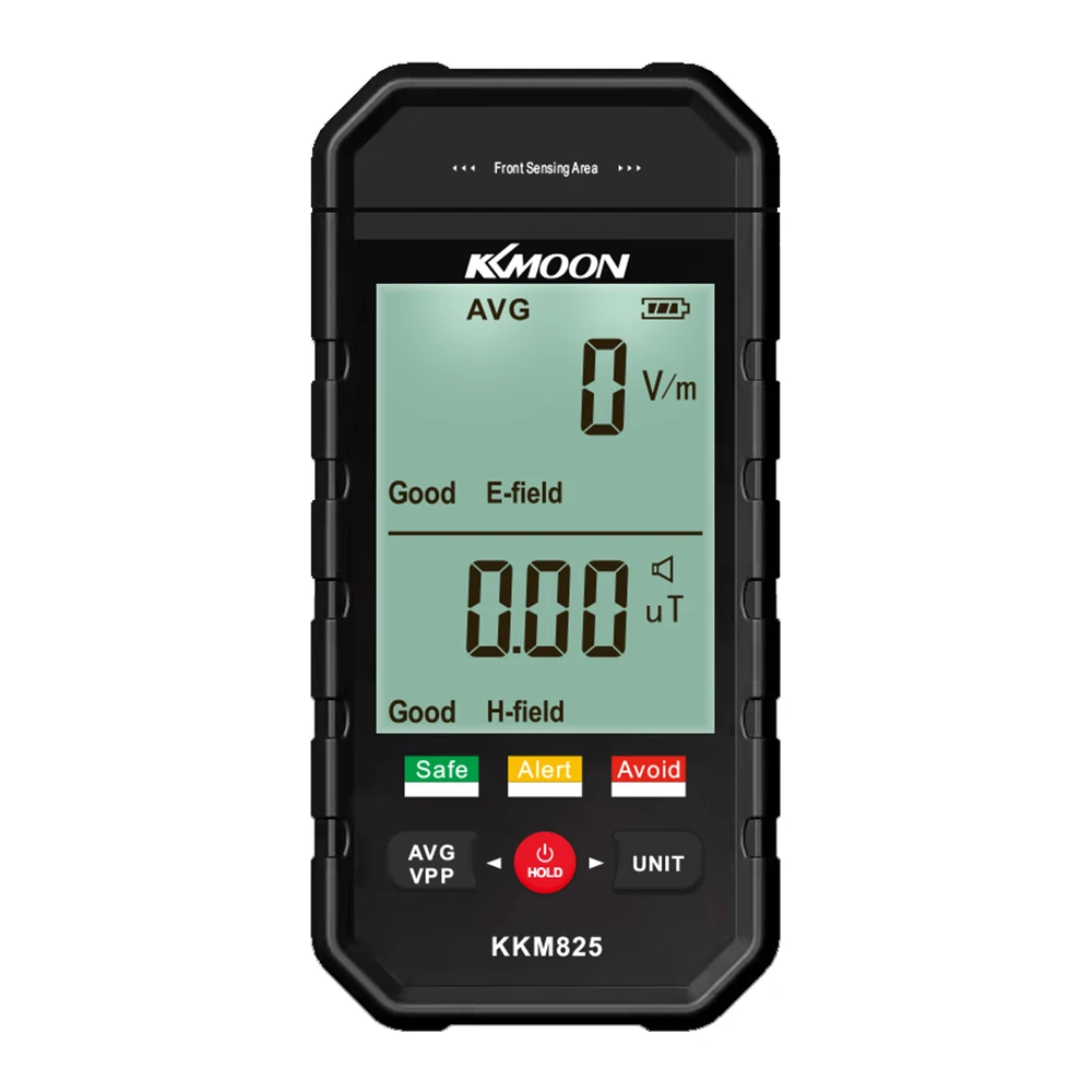 kkm825 Handheld Electromagnetic Radiation Tester Electric Field Magnetics Field Radiation Test Data Hold Sound Light Alarm