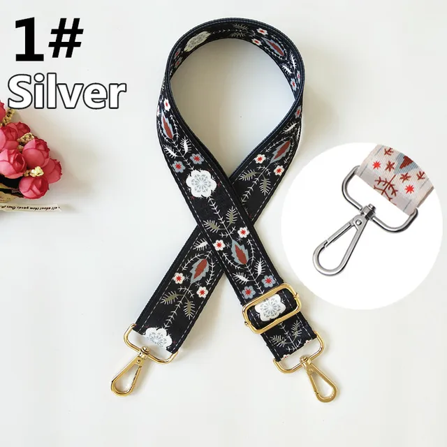 DIY Rainbow Adjustable Bag Strap for Handbag Cross Body Nylon Wide Shoulder Strap Belt Replacement Handles Accessories B-1