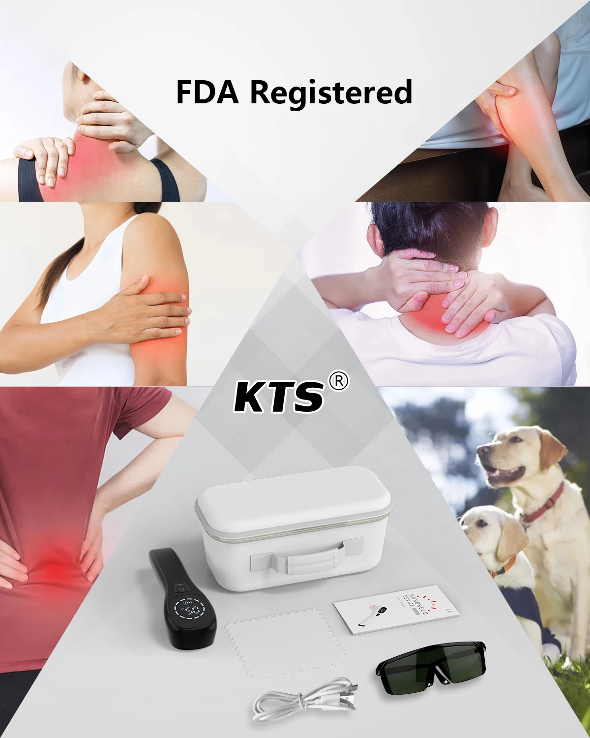 2x808nm LLLT Physiotherapy Equipment for Knee Pain Relief Arthritis Frozen shoulder Pet Pain Human Body Pain Relief Skin Care 6