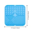 Poursweet Dog Lick Mat with Suction Cups Slow Feeders Licking Pet Anxiety Relief Cat Training for Food Yogurt Peanut Butter 2