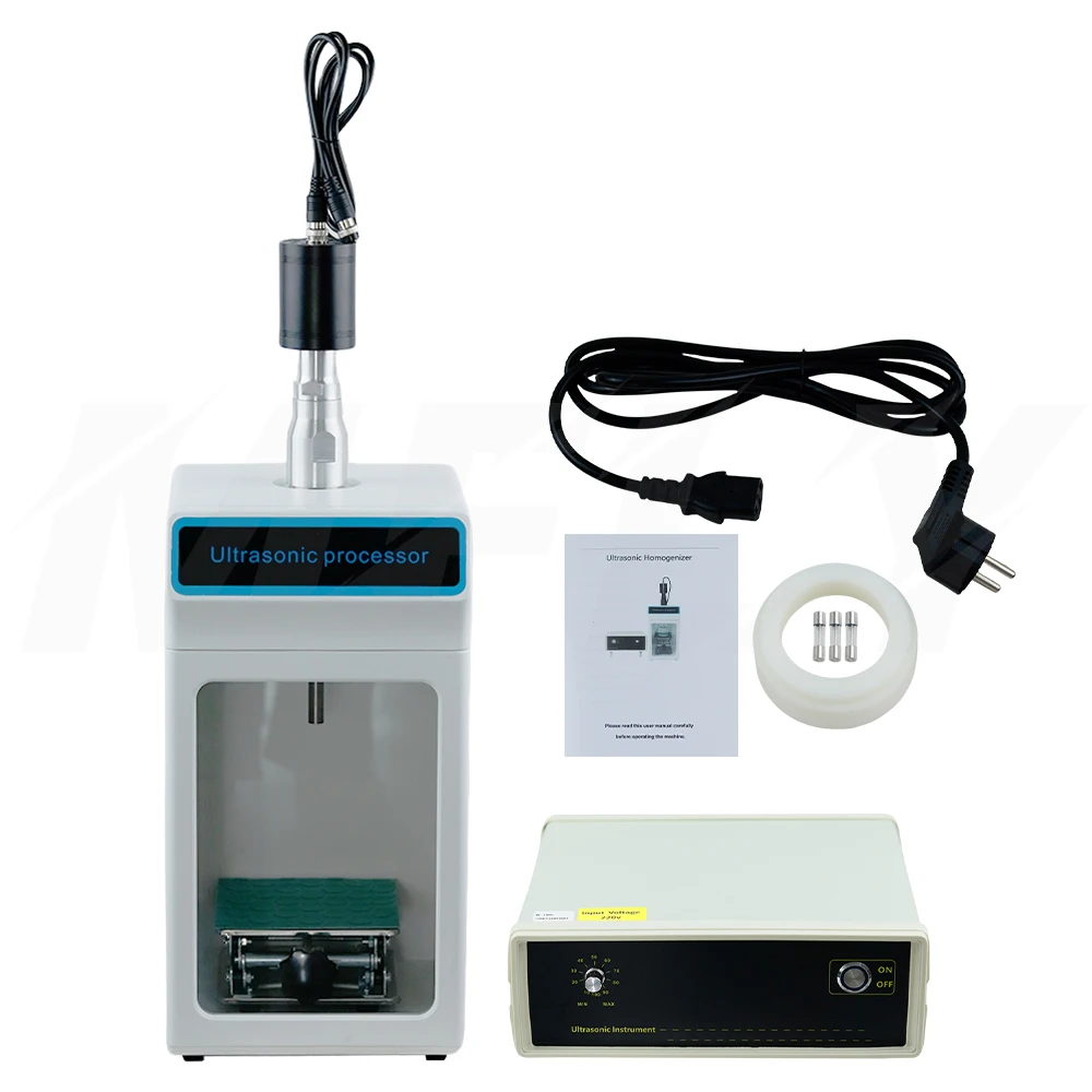 Energy Saving Integrated Ultrasonic Homogenizer Sonicator Emulsifier Lab Mixer 800W with 13mm Probe 6