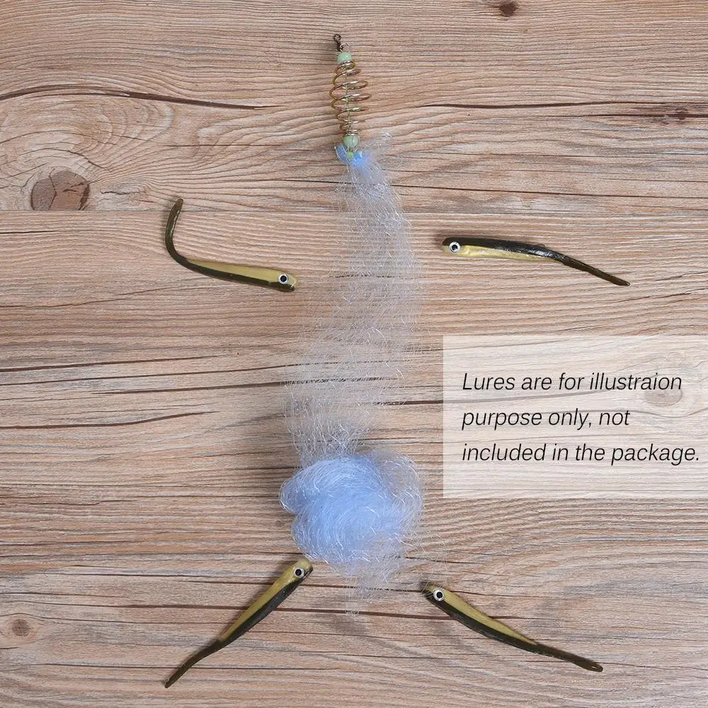 Fishing Net Fishing Landing Net 2pcs Fishing Net Carp Fishing Tackle Pesca Copper Spring Shoal Netting with Luminous Beads Mesh Net for Night