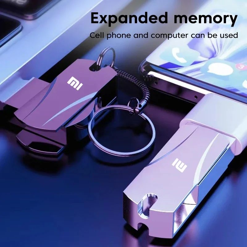 Xiaomi 16TB 8TB U Disk Metal Flash Drive USB 3.0 High Speed File Transfer 4TB Ultra-large Capacity Waterproof Computer USB Stick