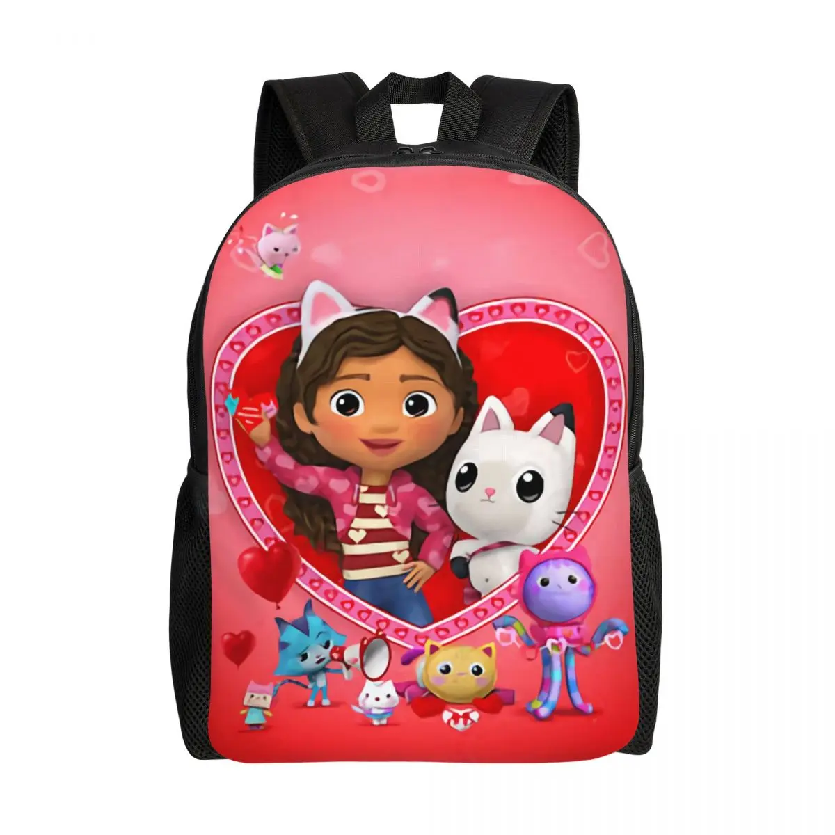 

Gabbys Dollhouse Backpacks for Women Men Water Resistant School College Gabby Mercat Bag Print Bookbags