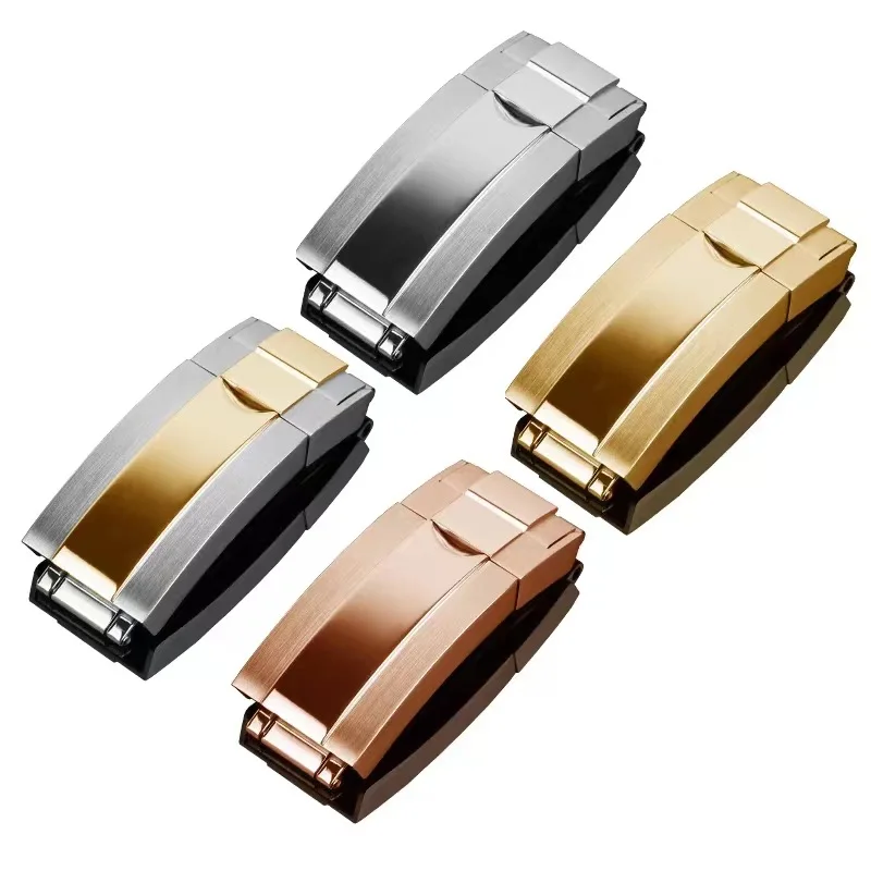 Fibbia Per Cinturino In Acciaio Inossidabile Per Cinturino Per Orologio Rolex 16Mm Orologi Chiusura Con Piega Inferiore Utilizzare Su Chiusura Per Cin