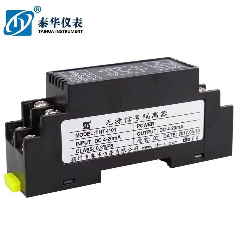 

Instrument passive current transmitter signal isolator module 4-20mA two-wire signal input and output