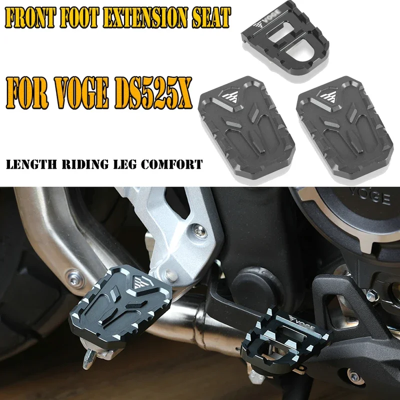 For VOGE DS525X DS 525X DSX525 525 DSX Motorcycle Accessories Front And Rear Foot Extension Seat Non-slip Pedal Brake Pedal motorcycle accessories motorcycle footrests motorcycle foot pedals