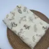 Cotton Swaddle Blanket Baby Blanket Floral Print Muslin Diaper Swaddle New Born Crinkle Fabric Baby Born Stroller Cover 6