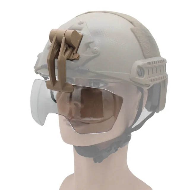 Adjustable Tactical Helmet Flip Goggles Airsoft Paintball FAST Helmet Windproof Anti Fog CS Wargame Protection Goggles 3