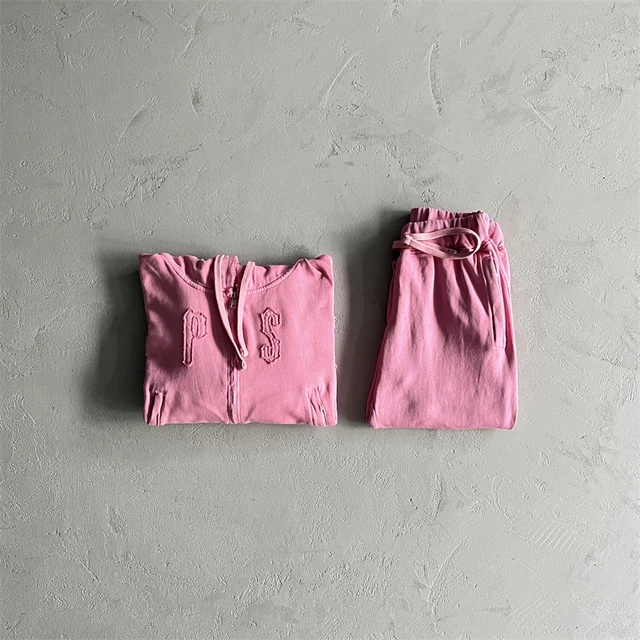 T Women Irongate Embroidery Tracksuit Cropped Batwing Zip Hoodie Washed  Orange Best Quality Pure Cotton Female Sweatshirt Suits - AliExpress
