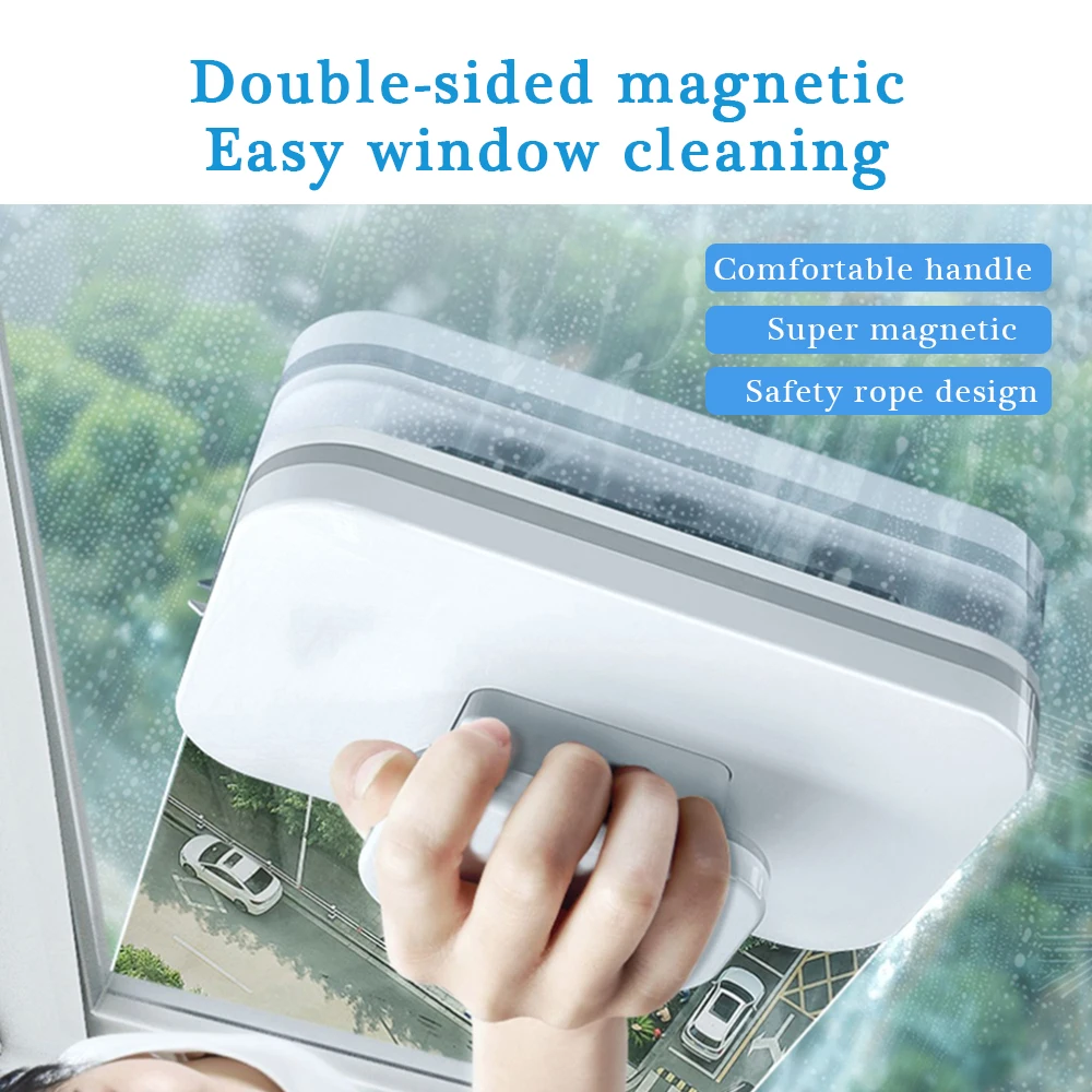Magnetic Window Cleaner Wiper Double Side Magnetic Glass Brush For Washing Windows Household Cleaning Tools window cleaning brush,window cleaner