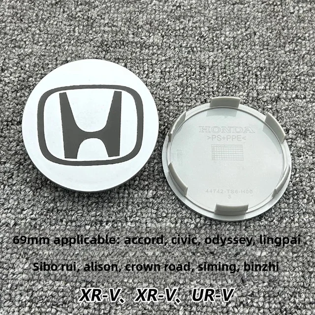 58MM/69MM Car Styling Wheel Center Hub Caps Cover Replacement Accessories For Honda CITY CIVIC Mugen Pilot Type R Type S Insight