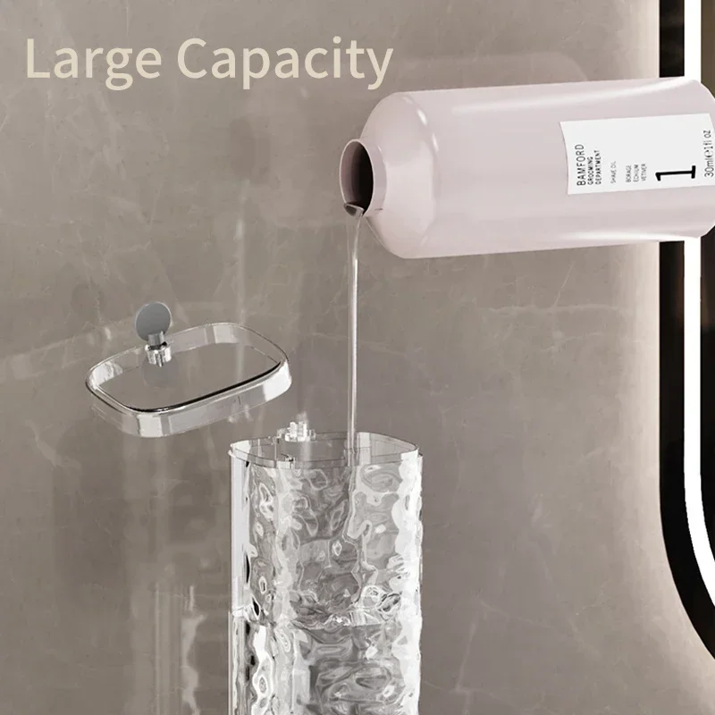 90*74*225mm Press Dispensing System Press Soap Dispensing System 450ml Liquid Container Removable And Repositionable