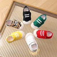 Children's Casual Shoes, Canvas Soft Sole Shoes Spring and Autumn Boys and Girls' Low Top Single Shoes Non-slip Prewalker Kids 1
