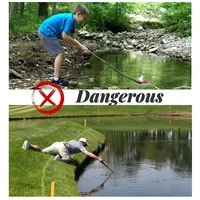 Disc Golf Retriever Disc Golf Grabber 10 Feet Portable Telescoping Pole With Durable Hook For Outdoor Flying Disc 2