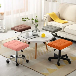   Leather Chair Footrest with Nylon Legs ScratchResistant Adjustable Office Nap Marvel DirtResistant Silent Seat