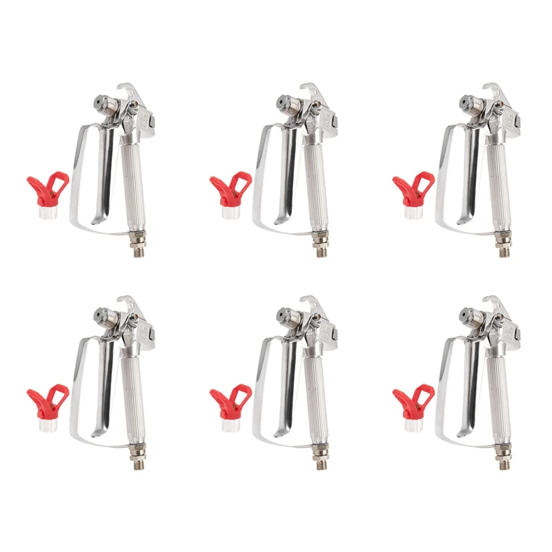 

Promotion! 6X 3600PSI Airless Paint Spray Gun With Nozzle Guard For Wagner Titan Pump Sprayer And Airless Spraying Machine