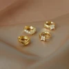 Stainless Steel Huggie Hoops Small Dainty Classic Gold Color Earring Minimalist Korean Style Jewelry Gift Earrings for Women MOM 4