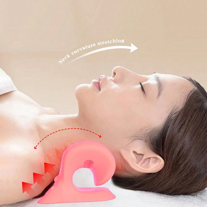 Neck Massager Cervical Traction Pillow For Neck Pain Relief Muscle Relaxation Professional Neck Massager For Relaxing Soothing Fatigue