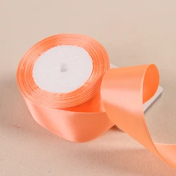 Luxurious Silk Satin Ribbons for Gift Wrapping and Event Decoration (22 bright orange)